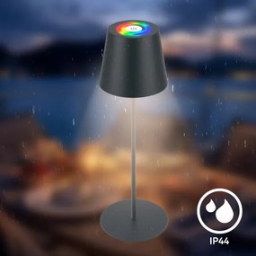Briloner 7559015-LED Lampada da tavolo RGB COLORIS, 3,5 W/5 V, IP44, 2000 mAh, Wi-Fi Tuya