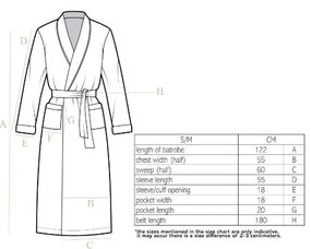 Accappatoio rosso in felpa , S/M Cozy - Tiseco Home Studio