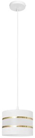 Lampadario a sospensione con filo HELEN 1xE27/15W/230V diametro 20 cm bianco/oro