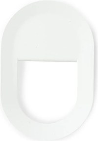 Gancio da parete bianco in acciaio Coucou – Spinder Design