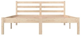 Giroletto legno massello di pino 135x190 cm 4ft6 double