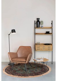 Lampada da terra nera con paralume in metallo (altezza 135 cm) Hajo - White Label