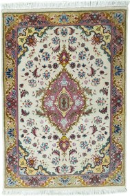 Tabriz Tappeto persiano 60 x 90 Beige (Iran) Annodato A Mano