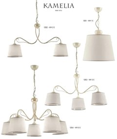 Jupiter 1353 - KM 3 E - Lampadario a catena KAMELIA 3xE27/60W/230V