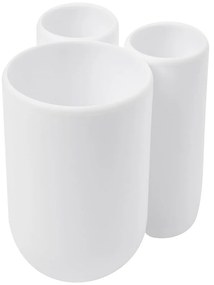 Bicchiere di plastica bianco per spazzolini da denti Touch - Umbra