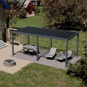 Pergola bioclimatica motorizzata Ombréa autoportante 3x6M (vari colori)