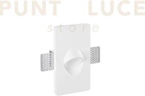 Incasso estro tondo in gesso 1 luce attacco mini gu10 160x90x67mm