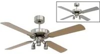 Ventilatore da Soffitto 4 Pale Reversibili e 3 LED 132 cm 3 Velocit Vannini Faretto