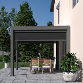 Pergola bioclimatica Ombréa autoportante 3x3M in alluminio (diversi colori)