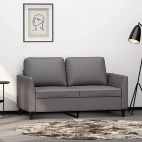 Divano A 2 Posti Grigio 120 Cm İn Similpelle /