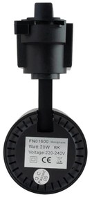 Faro LED 20W Monofase 60° 120lm/W CRI92 no Flickering - BRIDGELUX LED Colore Bianco Naturale 4.000K