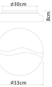 Globo 41790-18 - Lampada LED da soffitto LETICIA LED/24W/230V Ø 33 cm