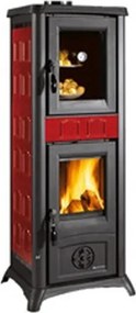 Stufa a legna Gemma Ceram 7 kW Bordeaux - La Nordica