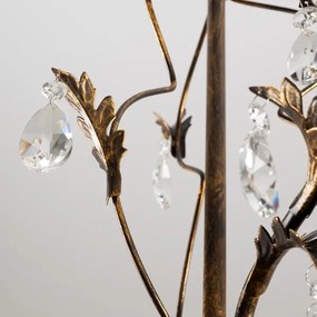 ONLI - Lampadario a sospensione con catena TERESA 5xE14/6W/230V bronzo