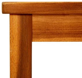 Tavolino da giardino 45x45x36 cm in legno massello di acacia