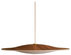 Sinus-Wood 550P LED Candeeiro Suspenso Noce/Opale - Piet Hein