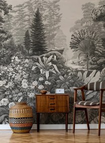 Isidore Leroy Carta da parati panoramica Firone Grisaille - Panel B