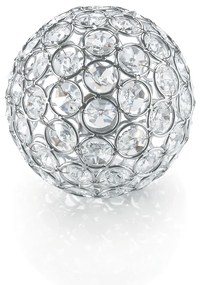Lampada Da Soffitto 15 Luci Nodi Crystal In Metallo Cromo E Diffusori In Cristallo