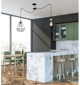 Lampadario a sospensione con filo PRIMO 1xE27/60W/230V ragno