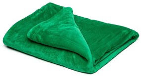 Coperta in micropush verde, 150 x 200 cm - My House