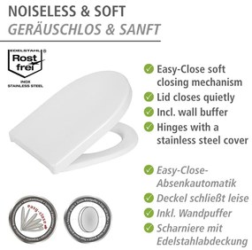 Sedile del wc con chiusura automatica Sindia - Wenko