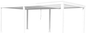Pergola bioclimatica L 614 x P 313 x H 230 cm Clima in alluminio bianco, 17.17 mq