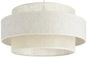 Lampada a sospensione BOHO con cavo 1xE27/60W/230V Ø 40 cm crema/iuta