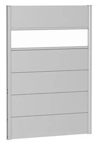 Frangivista con vetro in acciaio metallizzato alluminio BIOHORT L 96 x H 137 cm, spessore 44 mm