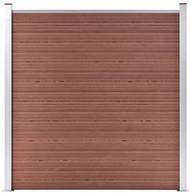 Pannello Di Recinzione İn Wpc 180x186 Cm Marrone /