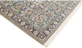 Kashan Fine Floreale Avorio Blu 273x388 Cm