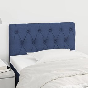 Testiera Blu 80 X 7 X 78/88cm İn Tessuto /