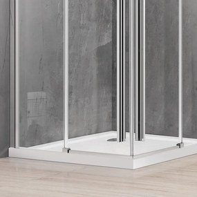 Box doccia 90x100 angolare scorrevole altezza 200 h vetro 8mm | KSA1000 - KAMALU