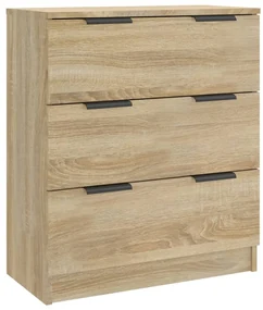 Credenza rovere sonoma 60x30x70 cm in legno multistrato