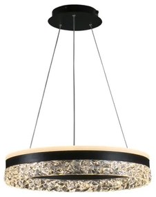 Lampadario a sospensione con filo LED dimmerabile LED/80W/230V 3000-6500K nero + telecomando