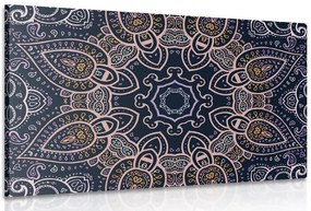 Quadro su tela – Mandala con motivo indiano