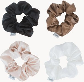 Set di 4 elastici per capelli in seta fatti a mano Classic