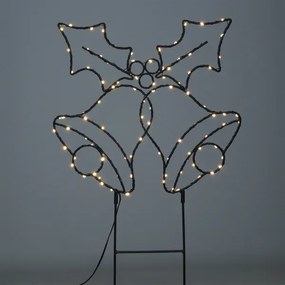 Brilagi - Decorazione natalizia LED da esterno LED/3xAA IP44 55x32 cm campanelle