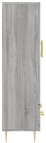 Credenza Grigio Sonoma 69,5x31x115 cm in Legno Multistrato