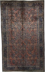 Sarouk Tappeto 320x510 Rosso (Iran) Annodato A Mano