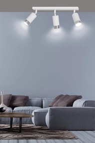 Lampadario Orientabile HIRO 3 BLACK e WHITE da soffitto e parete