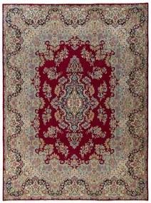 Kerman Tappeto 410x300 Rosso (Iran) Annodato A Mano