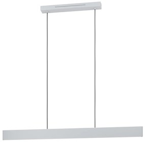 Lampadario A Sospensione Moderno Andreas-Z Acciaio Grigio 2 Luci Led 19W 4600Lm