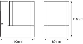 Ledvance - Applique LED RGB da esterno SMART+ CUBE LED/9.5W/230V IP44 Wi-Fi