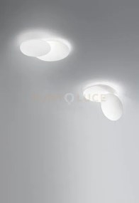 Plafoniera in alluminio colore bianco drum led 33w 3000k cri?80 220...