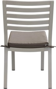 DEXTER - set tavolo in alluminio cm 160/240 x 90 x 75 h con 6 sedie Dexter