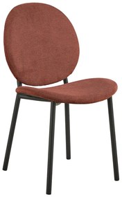 Sedia da pranzo color terracotta Cliff – Actona