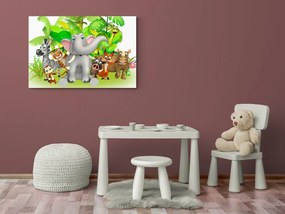 Stampa su tela – Animali della giungla