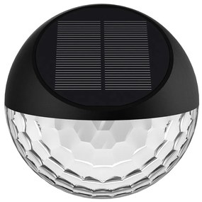 Aigostar - Lampada da parete solare LED RGB 2W 1,2V nera IP44