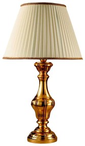 Lume In Legno Classico Oro Con Paralume 1 Luce Rondine