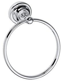 Porta asciugamani 16x19 cm, finitura argento